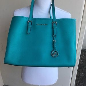 Turquoise Michael Kors purse